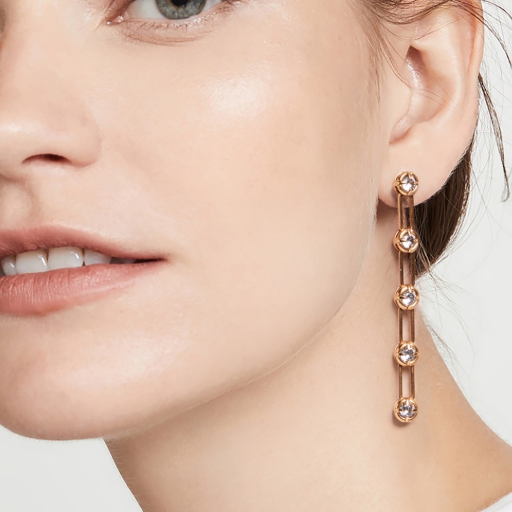 Elizabeth Cole Franny Earrings - worn once for a wedding